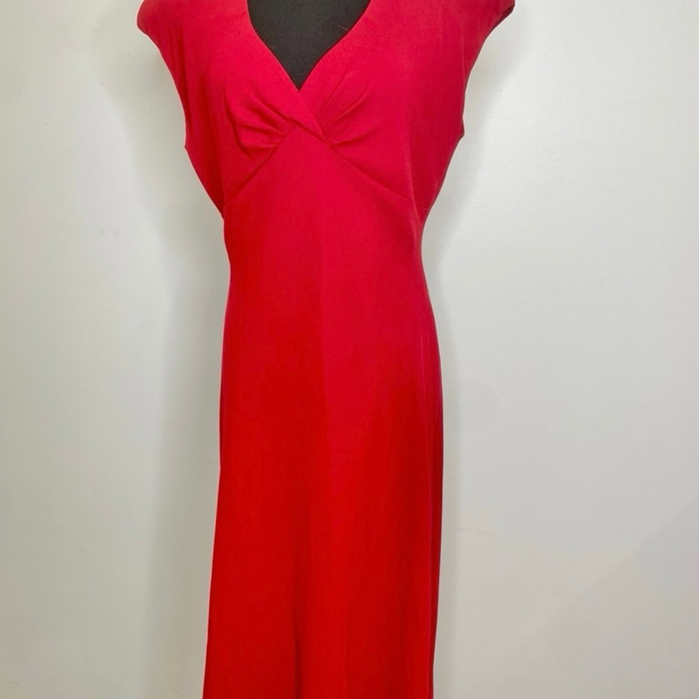 Jones Wear Vibrant Red Midi Dress